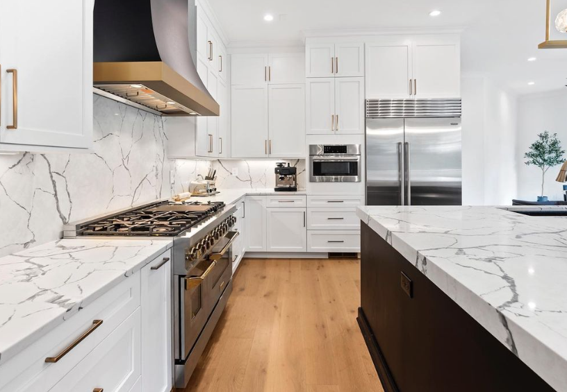 Calacatta Laza installation by GA Granite