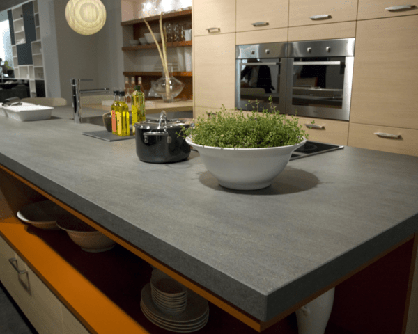 Miami Vena Silestone Gray Quartz installation by GA Granite