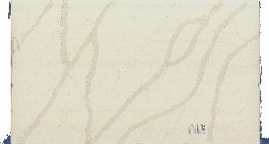 Alabaster White Quartz full slab — 3cm on the rack at GA Granite